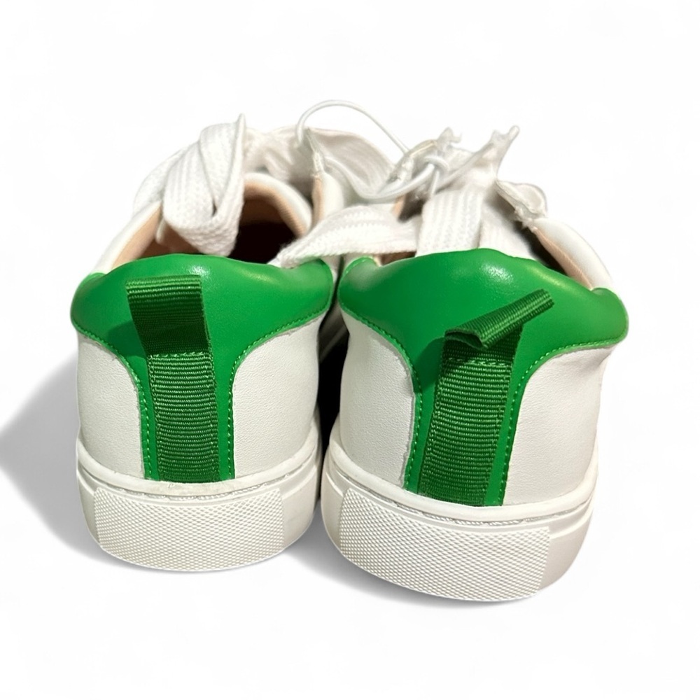 Kate Spade New York Adorn Sneakers Optic White / Fresh Green Women’s Size 6 1/2 - Picture 3 of 5